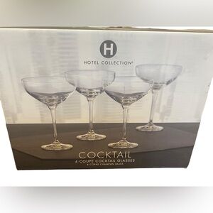 Hotel Collection 4 Coupe Cocktail Glasses